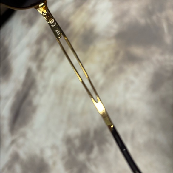 Authentic Oakley blue green mirror gold frame aviators - Picture 5 of 10